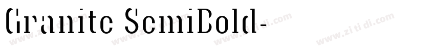 Granite SemiBold字体转换